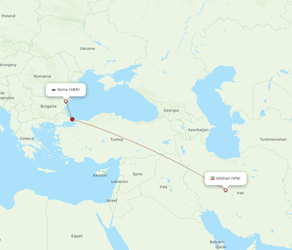 IFN-VAR flight routes