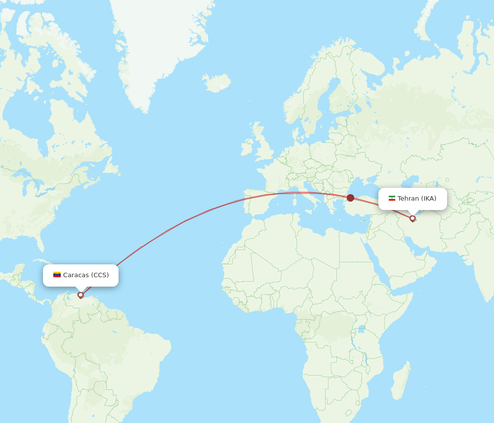 IKA-CCS flight routes