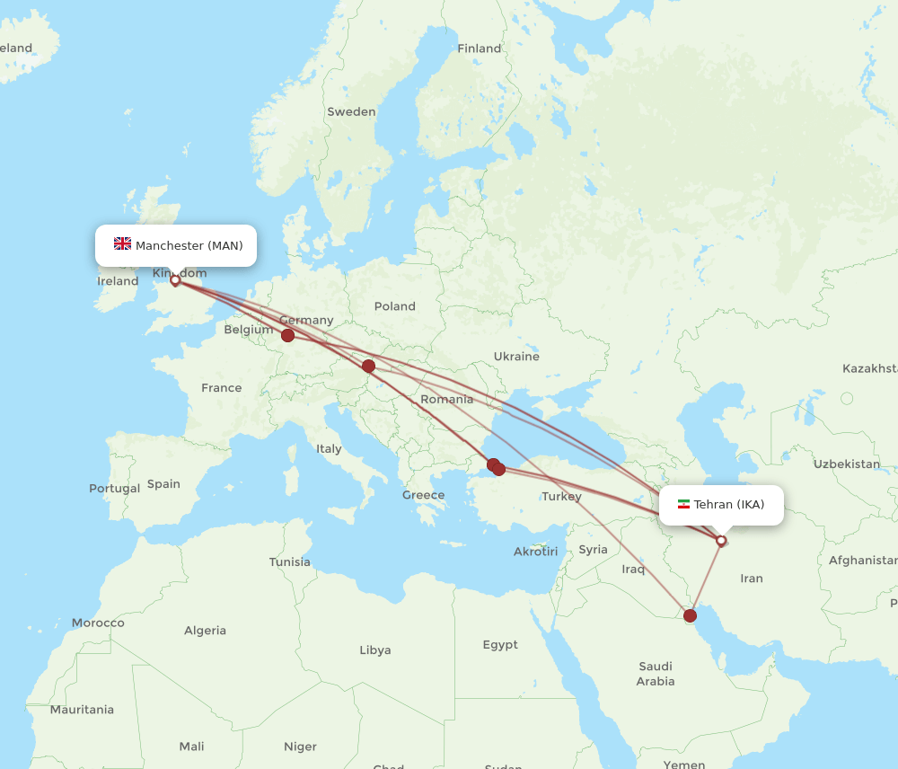 IKA-MAN flight routes