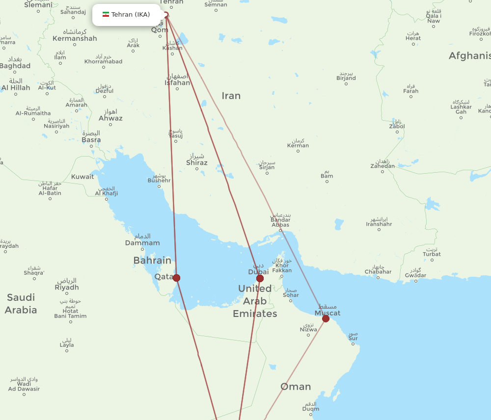 IKA to SLL flights and routes map