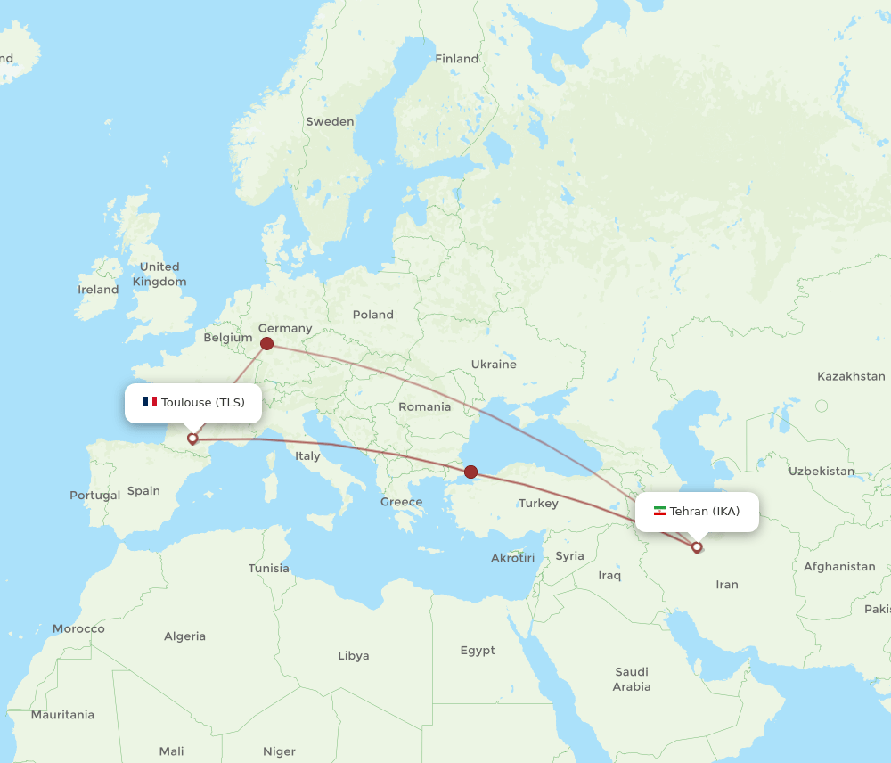 IKA-TLS flight routes