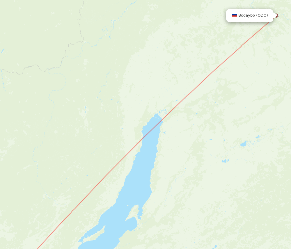 IKT to ODO flights and routes map