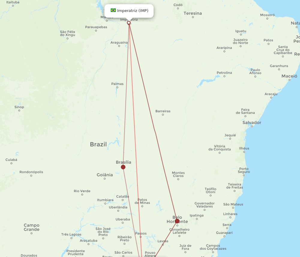 IMP-GRU flight routes