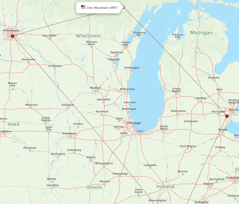 IMT-SDF flight routes