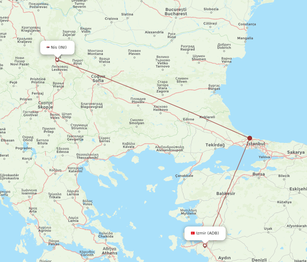 INI-ADB flight routes
