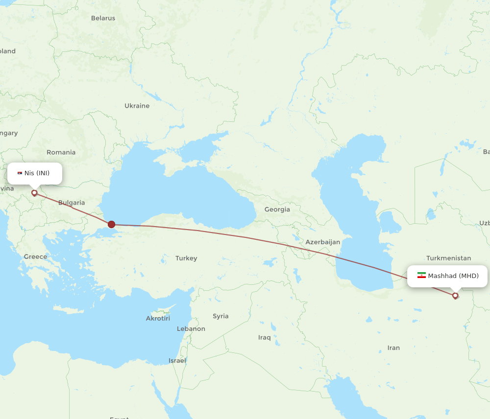 INI-MHD flight routes