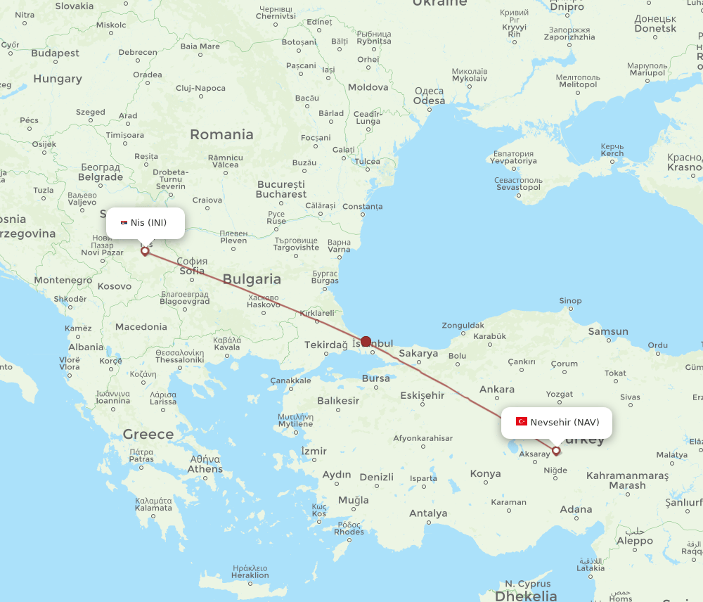 INI-NAV flight routes