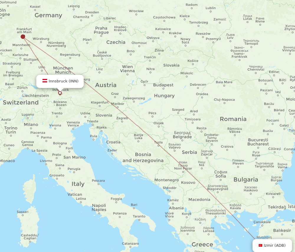 INN to ADB flights and routes map