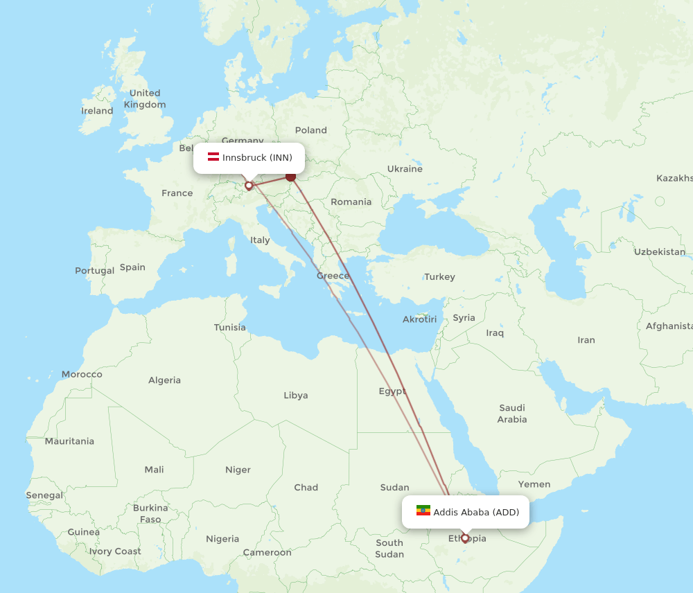 INN-ADD flight routes