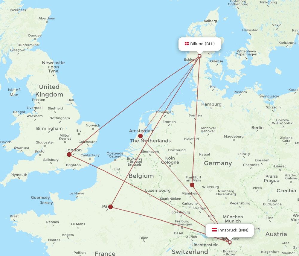 INN-BLL flight routes