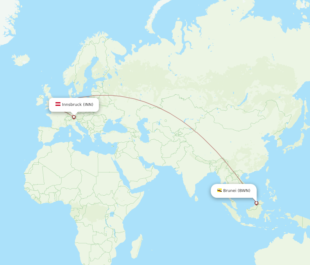 INN-BWN flight routes