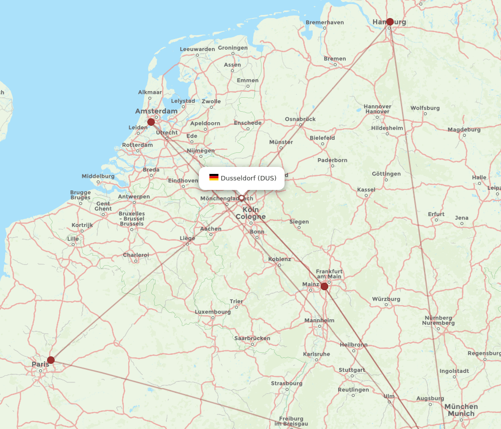 INN-DUS flight routes