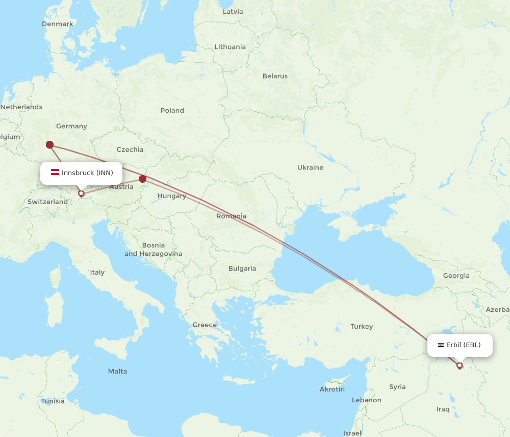 INN-EBL flight routes