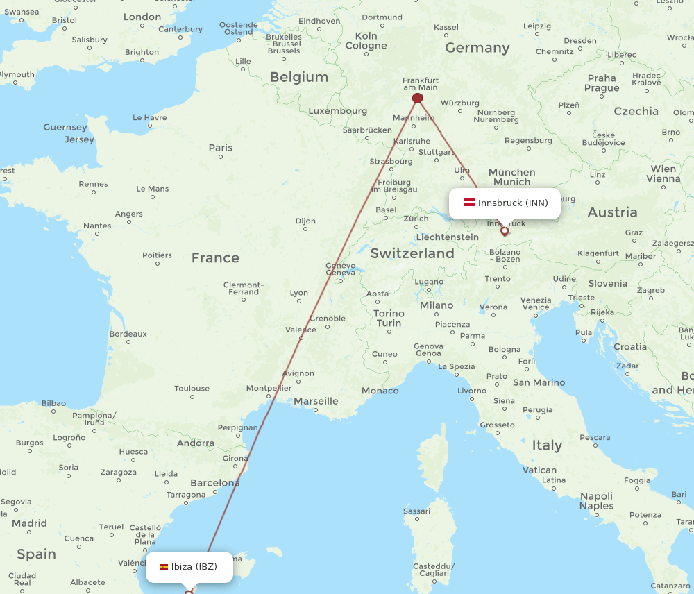 INN-IBZ flight routes