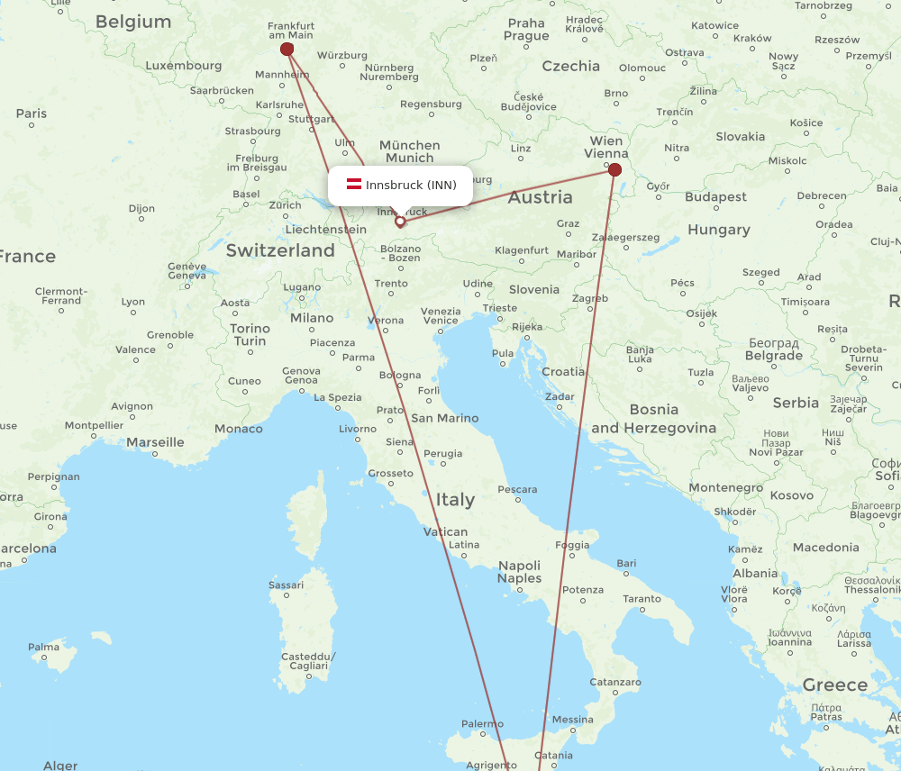 INN-MLA flight routes