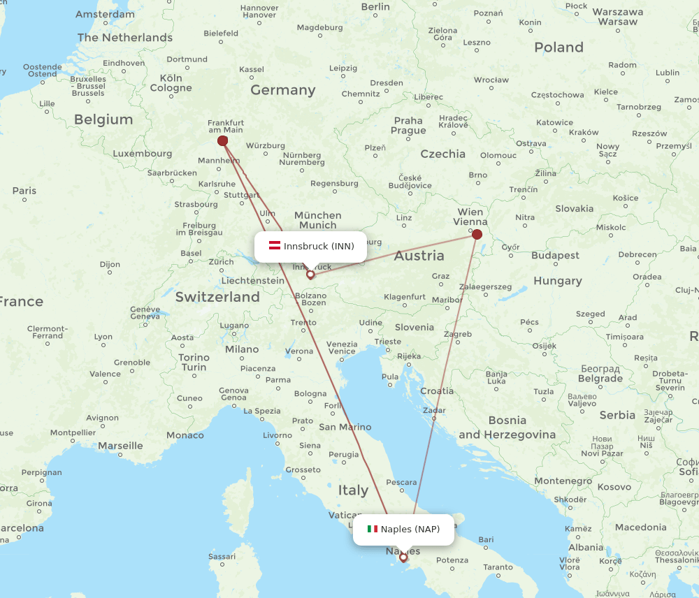 INN-NAP flight routes
