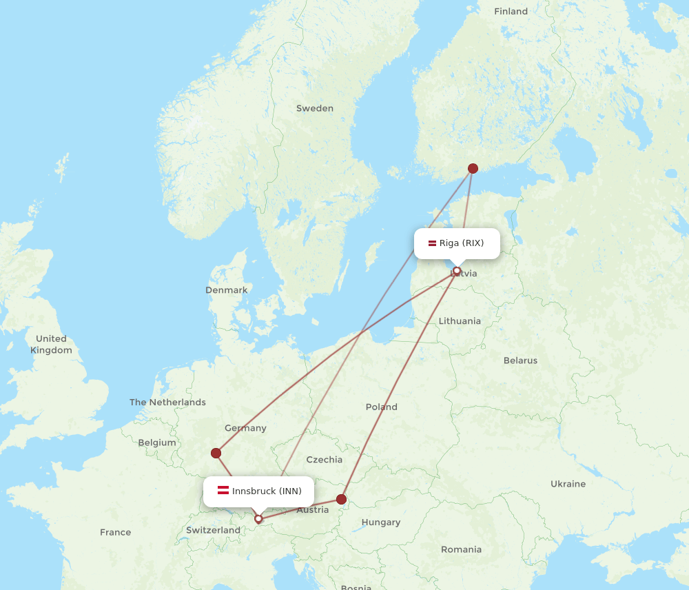 INN-RIX flight routes
