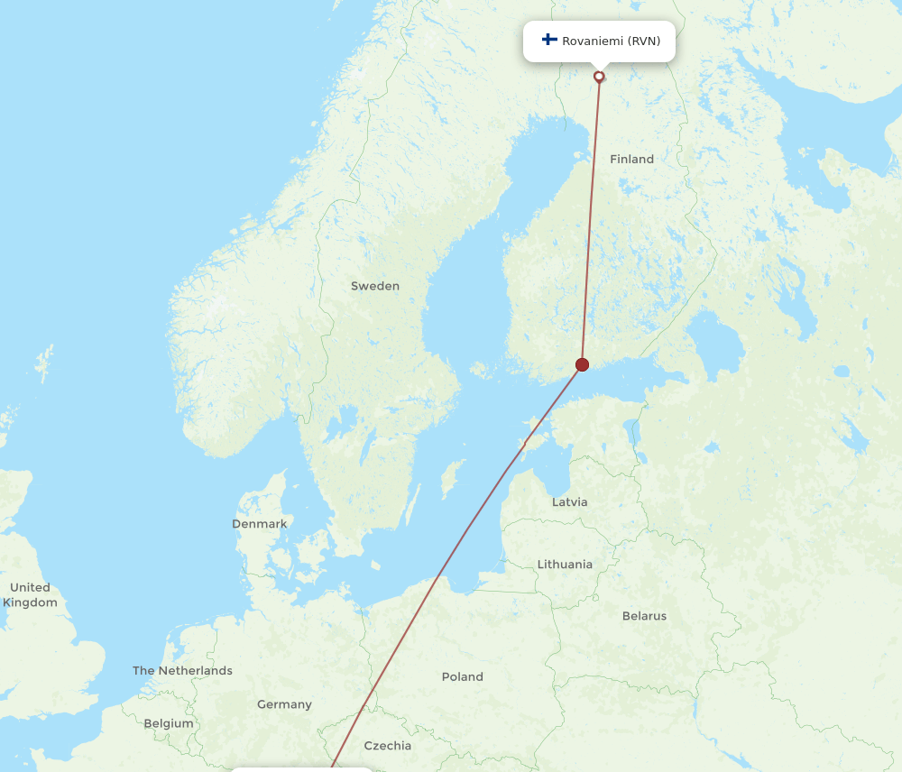 INN-RVN flight routes