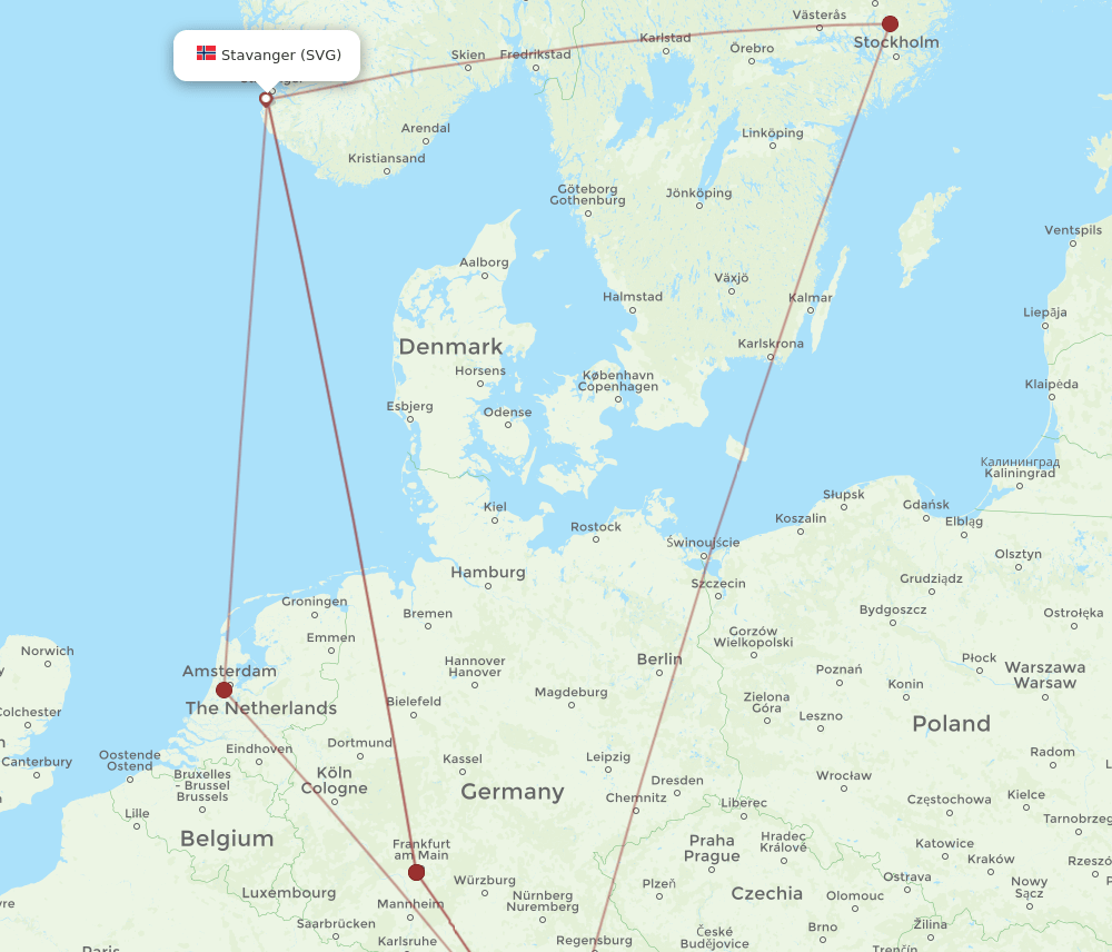 INN-SVG flight routes