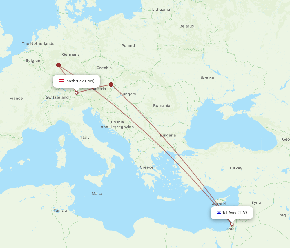 INN-TLV flight routes