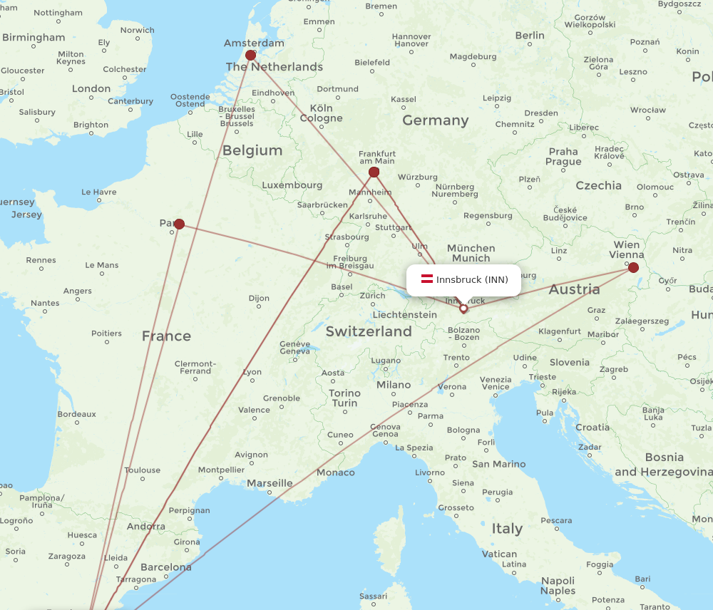 INN to VLC flights and routes map