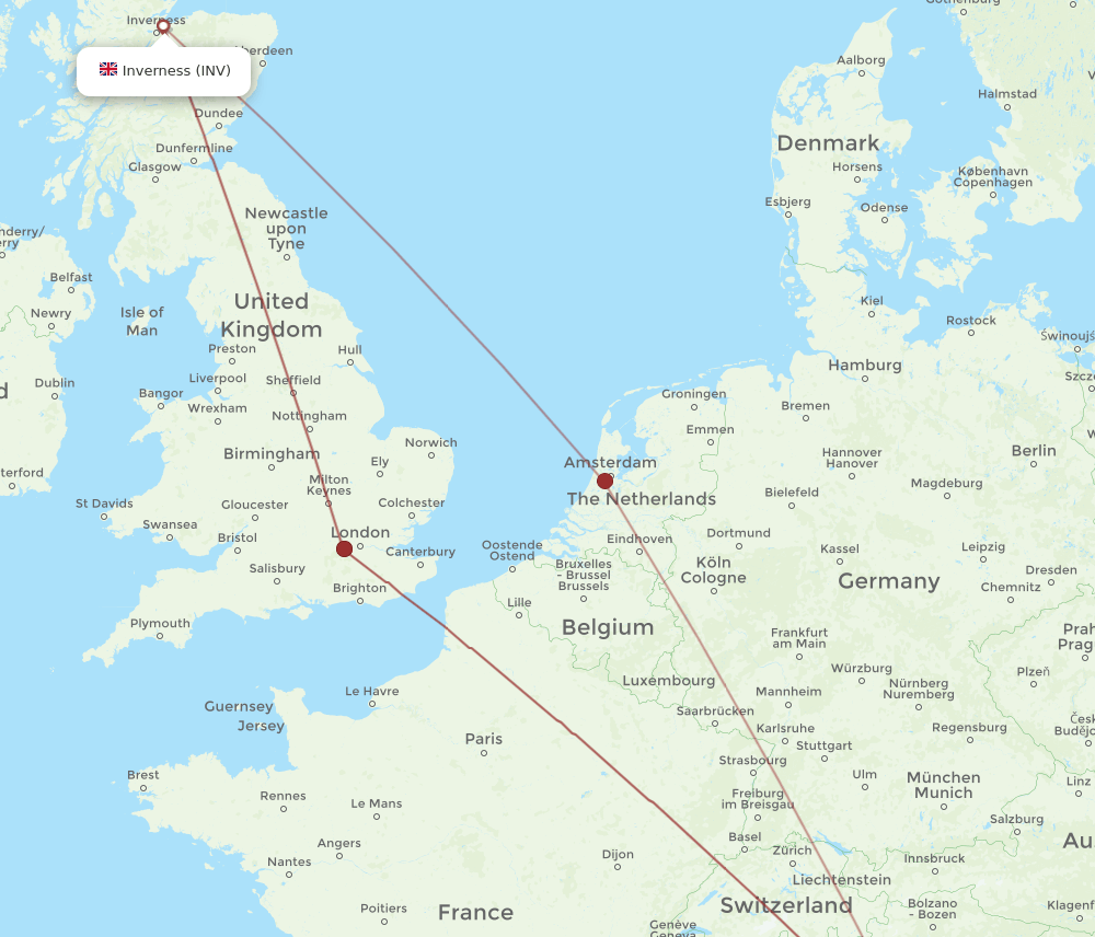 INV-BLQ flight routes