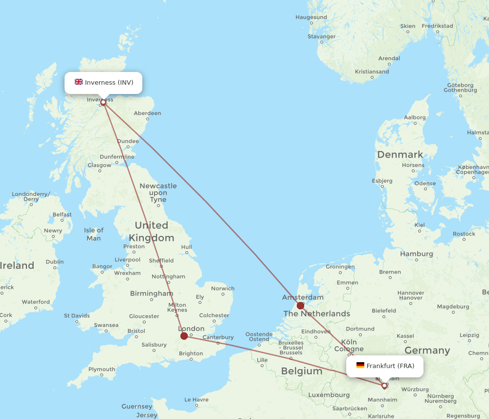 INV-FRA flight routes