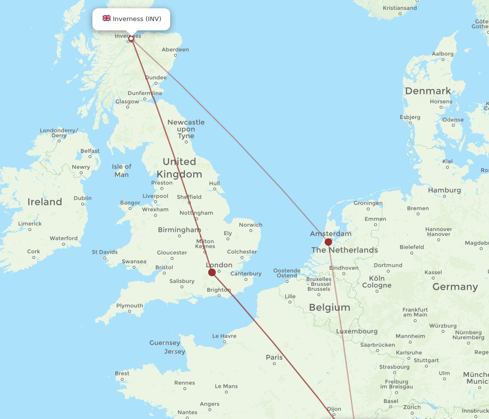 INV-GVA flight routes