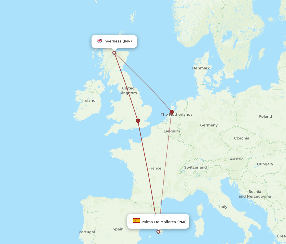 INV-PMI flight routes