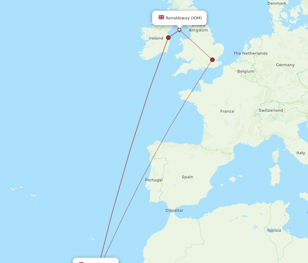 IOM-TFS flight routes