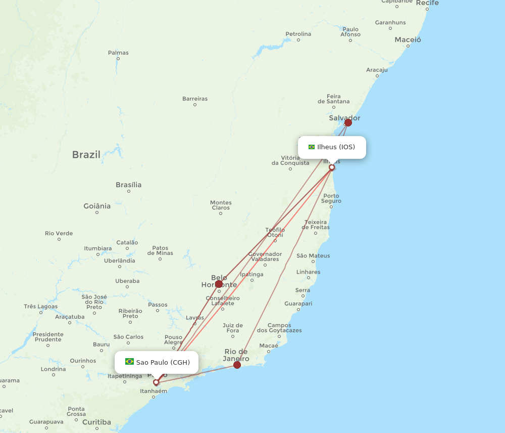 IOS-CGH flight routes