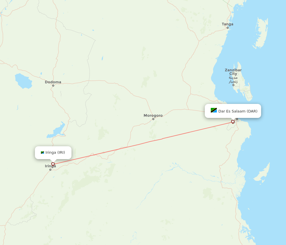 IRI-DAR flight routes