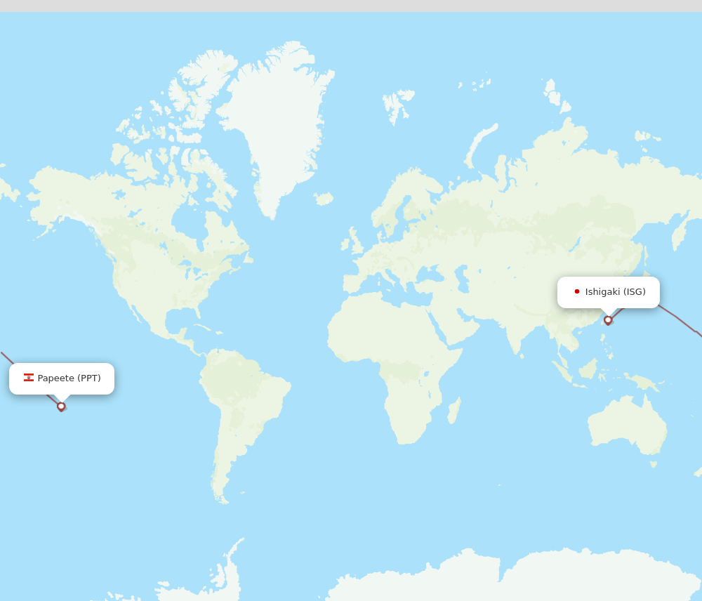 ISG to PPT flights and routes map