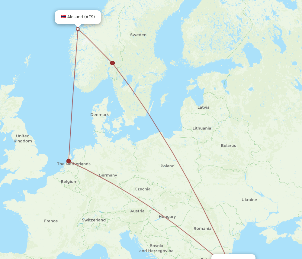 IST-AES flight routes