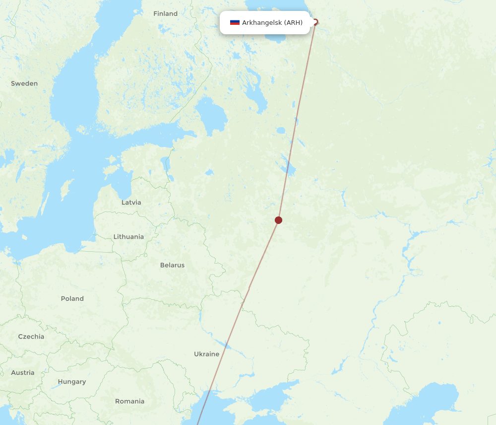 IST-ARH flight routes