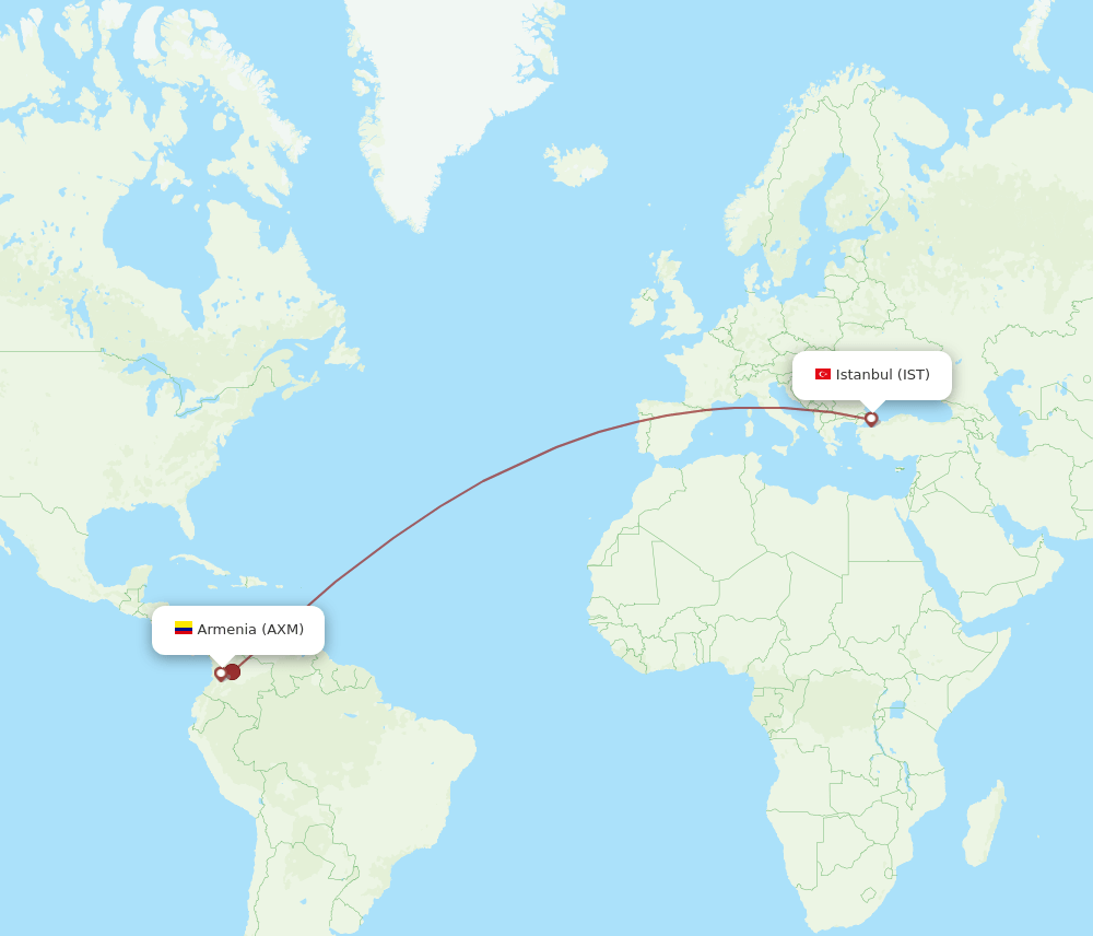 IST-AXM flight routes