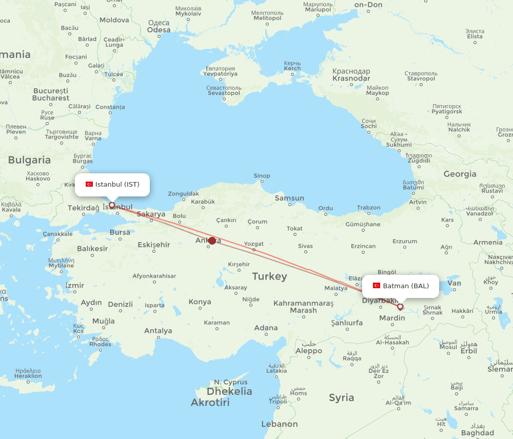 IST-BAL flight routes