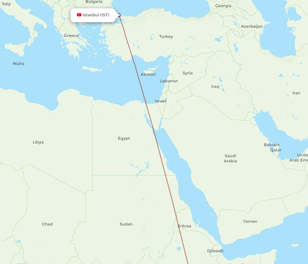 IST-BCO flight routes