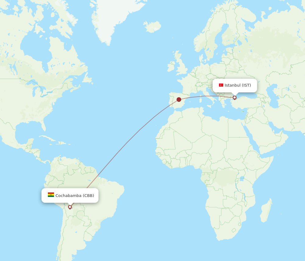 IST-CBB flight routes