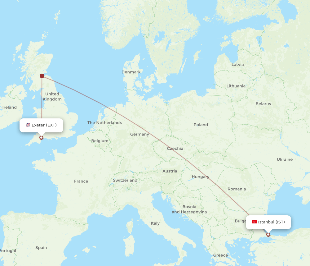 IST-EXT flight routes