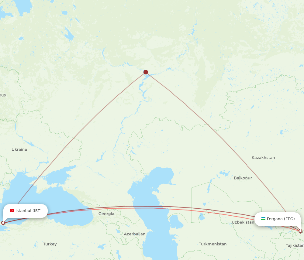 IST-FEG flight routes
