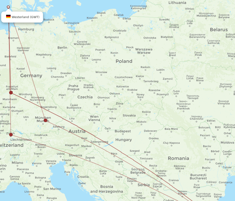 IST-GWT flight routes