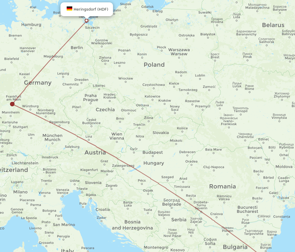 IST-HDF flight routes