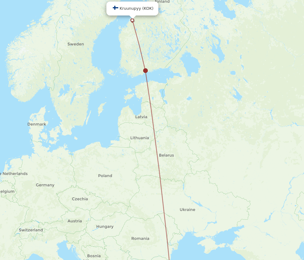 IST-KOK flight routes