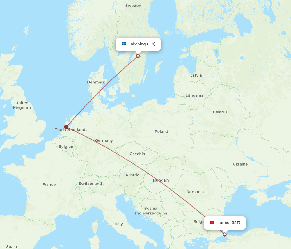 IST-LPI flight routes