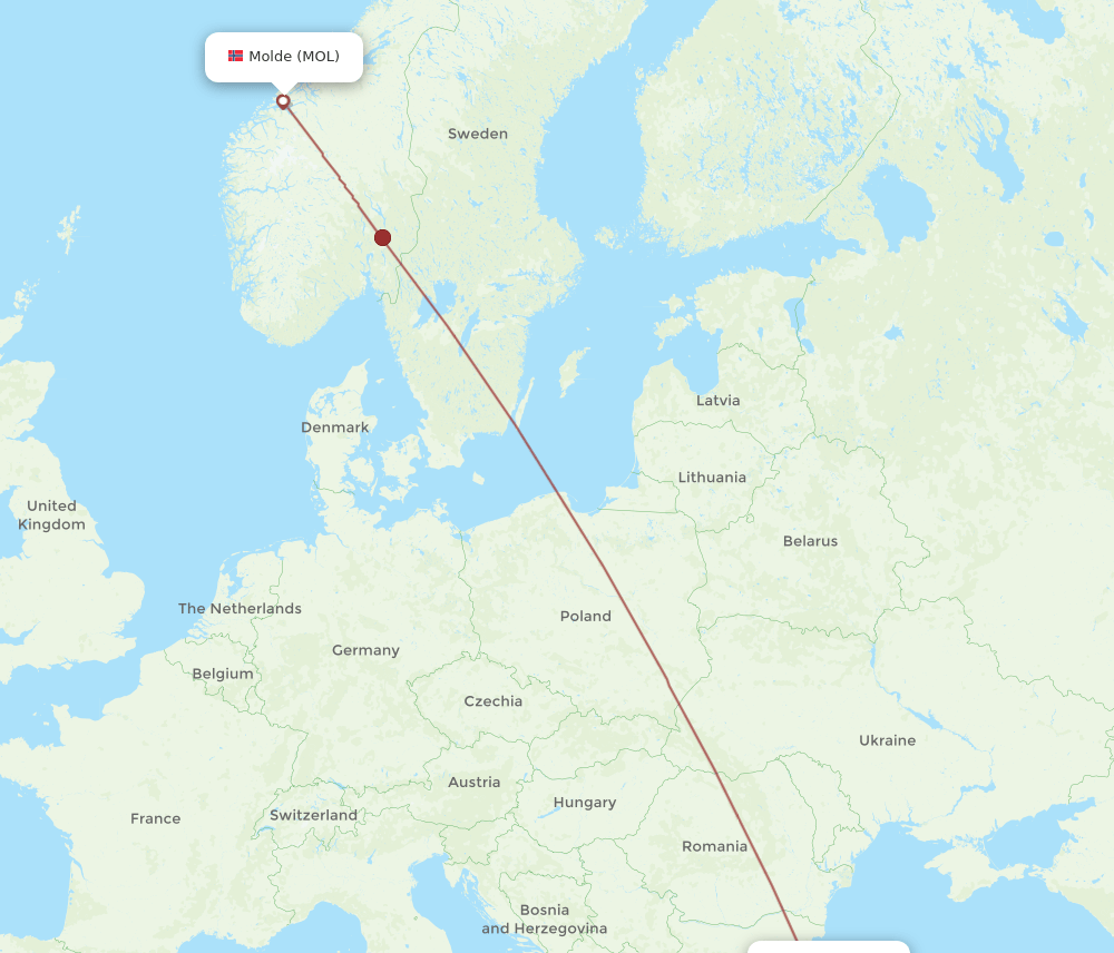 IST-MOL flight routes