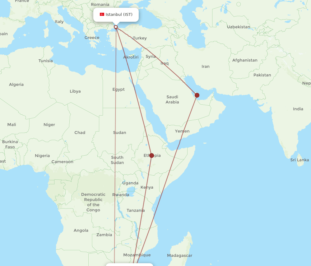 IST-MPM flight routes