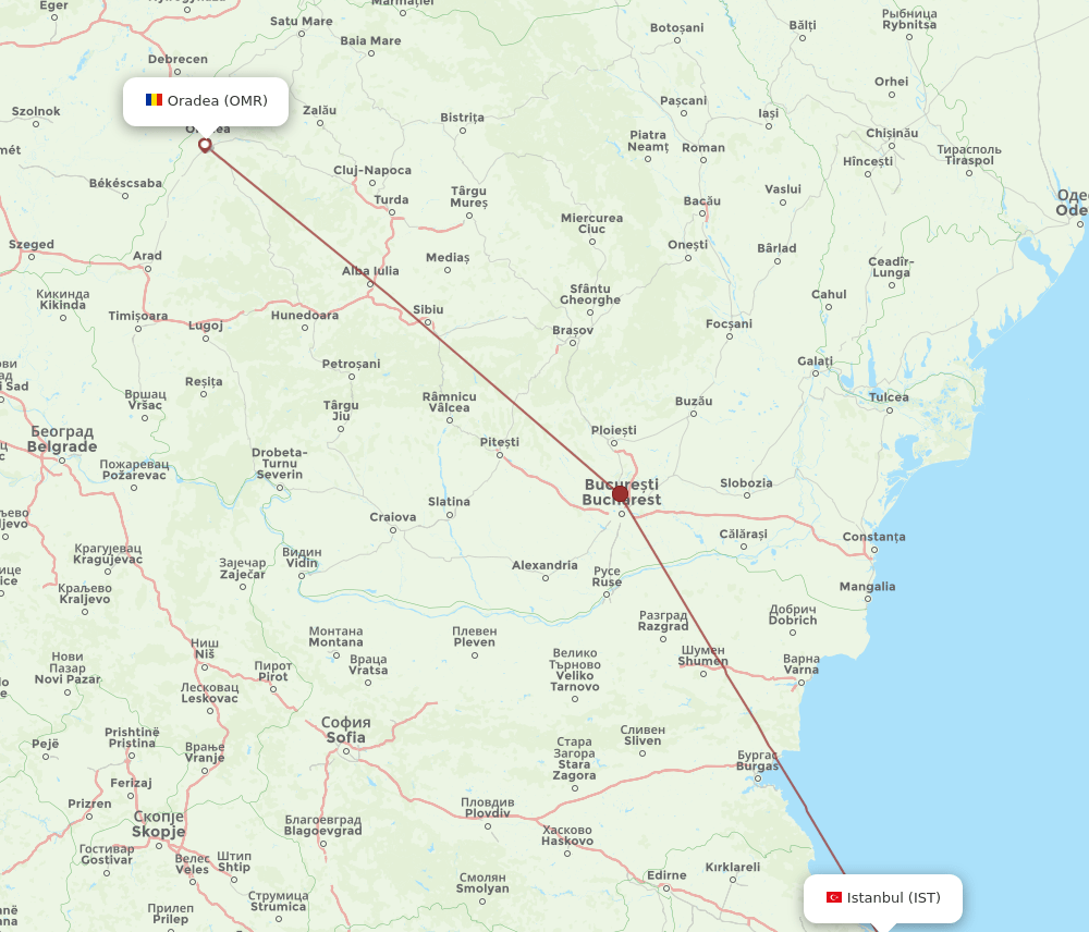 IST-OMR flight routes