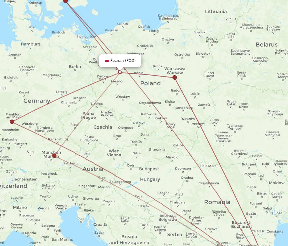 IST-POZ flight routes