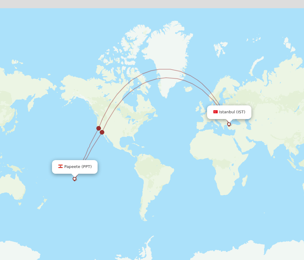 IST-PPT flight routes